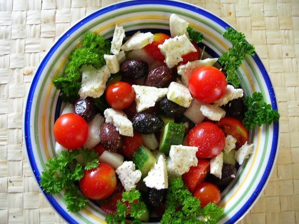 “Creative Commons greek salad” by Stephen Rees is licensed under CC BY 2.0
