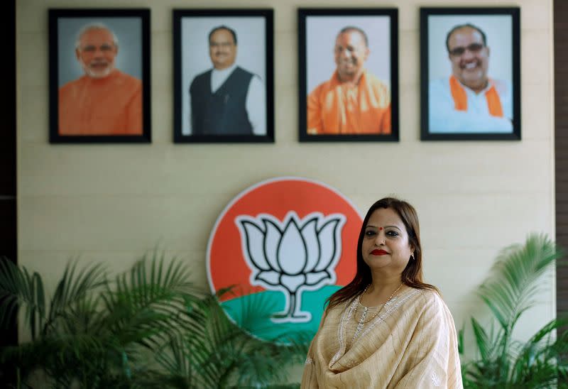 Ranika Jaiswal poses for a photograph, in Lucknow