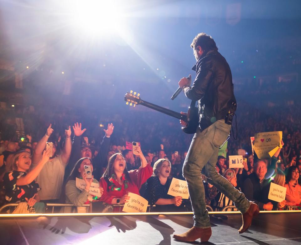 Old Dominion performs at Bridgestone Arena Friday, Dec. 15, 2023.