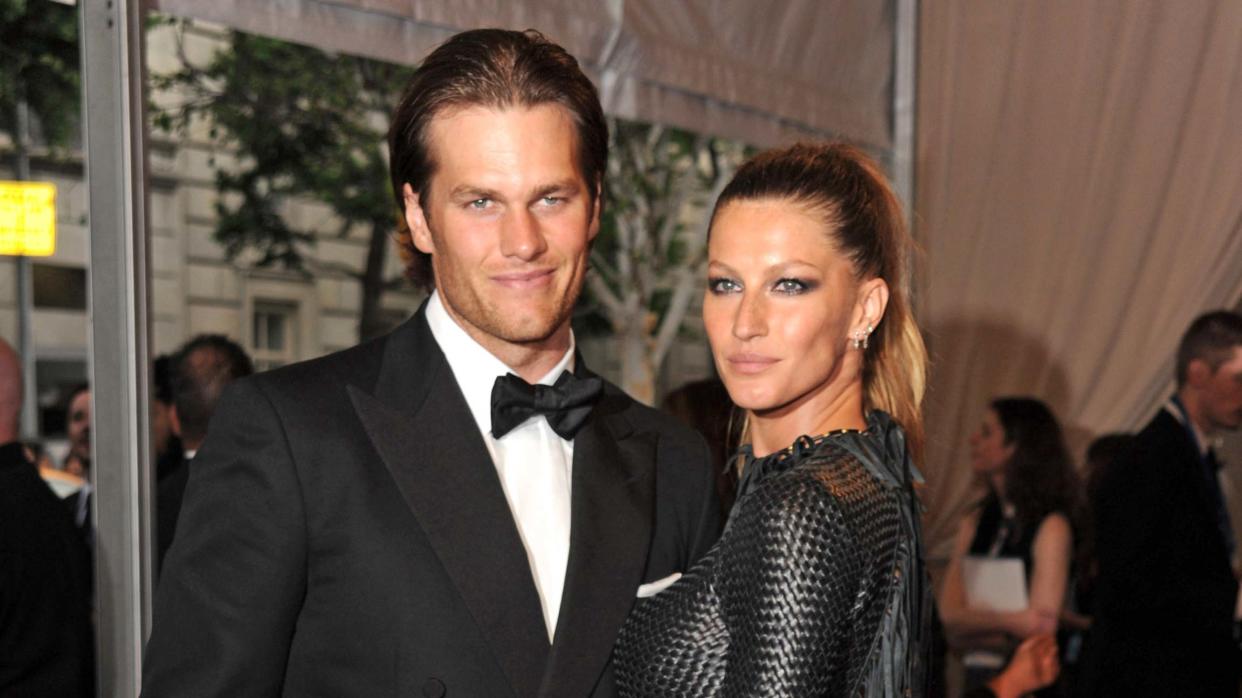 Tom Brady and Gisele Bundchen attend the Costume Institute Gala Benefit to celebrate the opening of the 'American Woman: Fashioning a National Identity' exhibition at The Metropolitan Museum of Art on May 3, 2010 in New York City