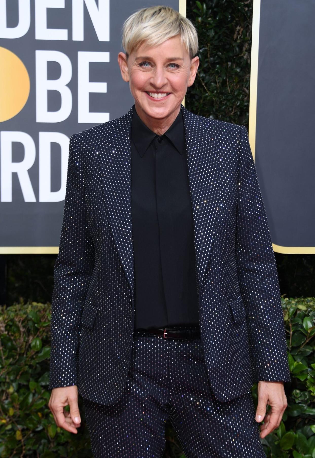 Ellen DeGeneres arrives for the 77th annual Golden Globe Awards