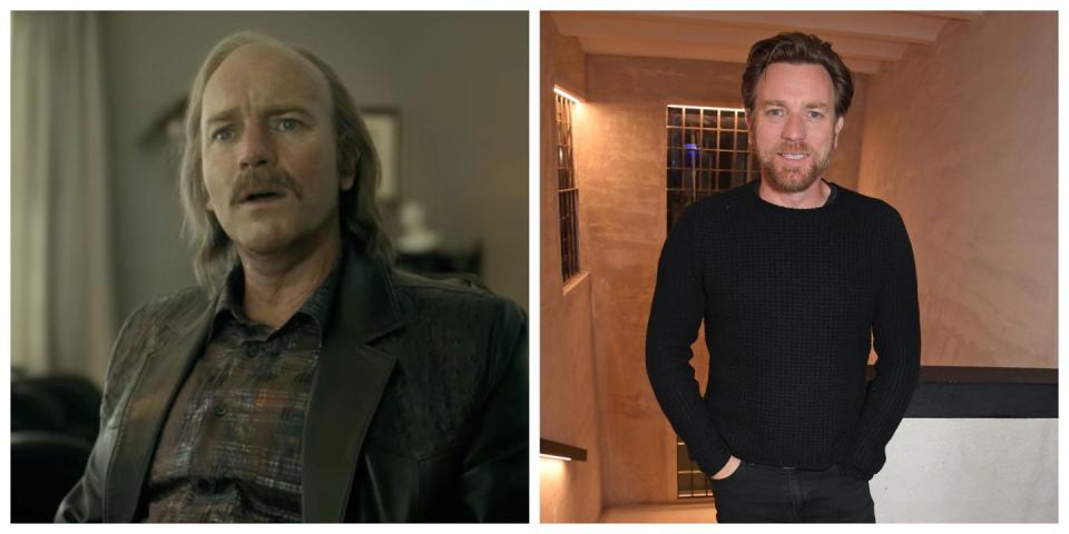 <p>You wouldn't even know that Ewan McGregor plays Emmit Stussy in <em>Fargo</em> if you didn't read the credits. That's how different the character and the actor really look. McGregor must spend quite a bit of time in the makeup chair before going on screen as Emmit. In real life, the actor looks younger and has a considerably better hairline. </p>