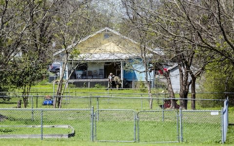  Law enforcement search the home of suspected Austin bomber Mark Conditt  - Credit: Getty