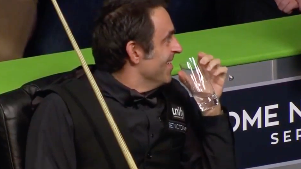 Ronnie could only laugh. Image: Eurosport