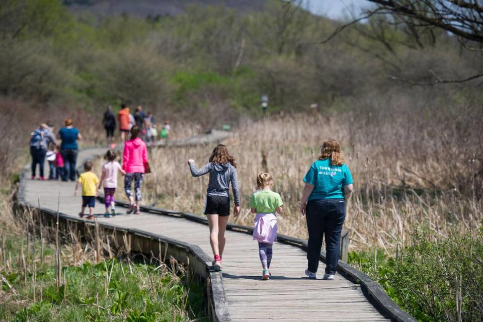 Millbrook Marsh Nature Center’s grounds, board and trails remain open despite some construction.