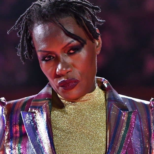 Closeup of Grace Jones