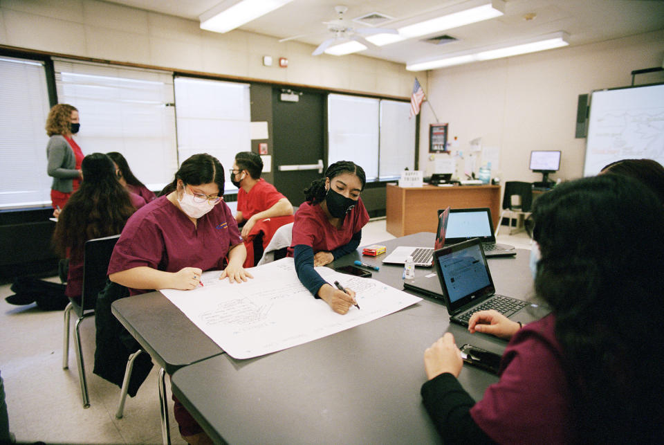 Joseph attends a physical-therapy-aide class at Eastern Suffolk BOCES in Bellport, N.Y.<span class="copyright">Mohamed Sadek for TIME</span>