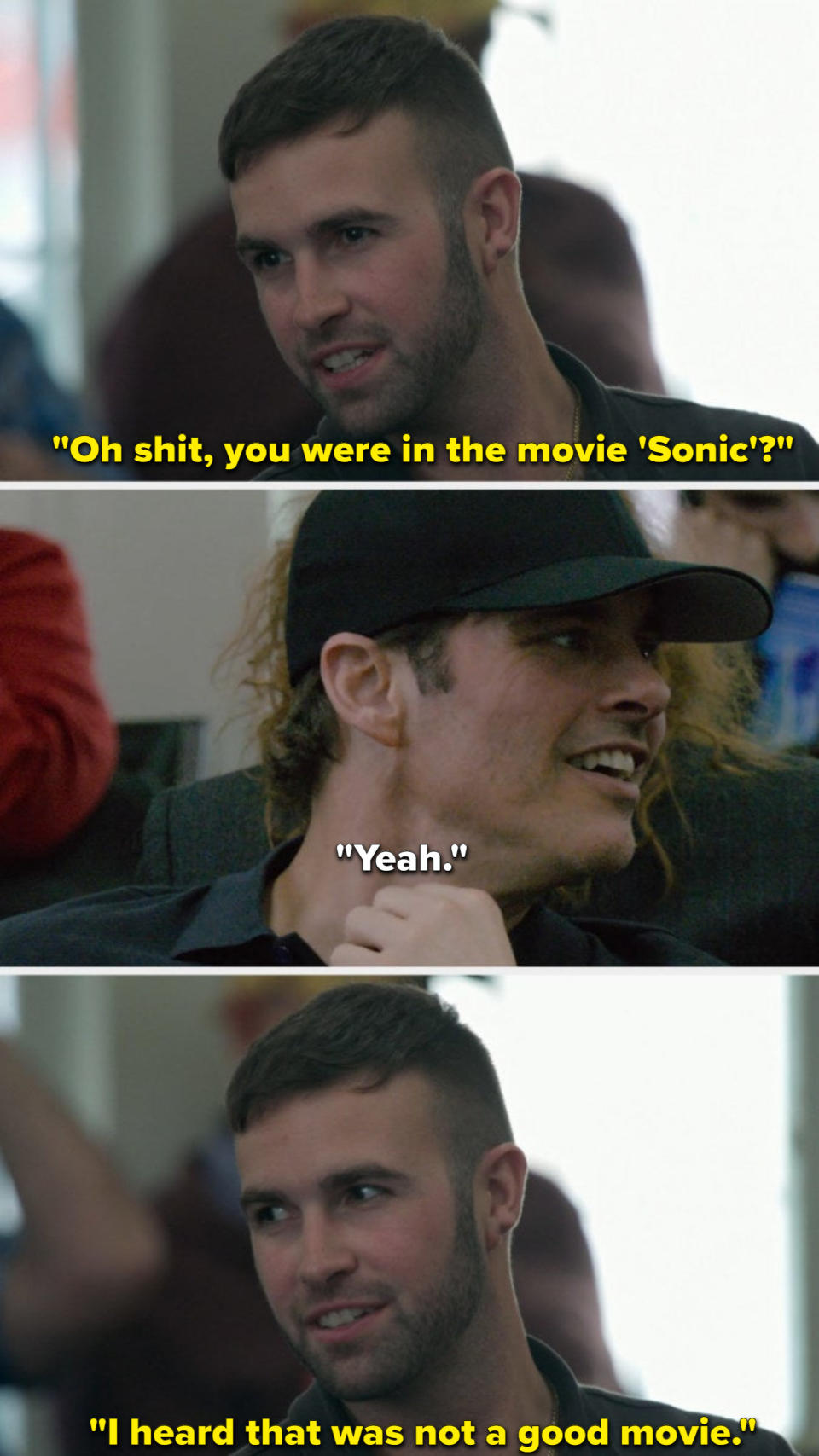 Ronald talks to James about "Sonic the Hedgehog"