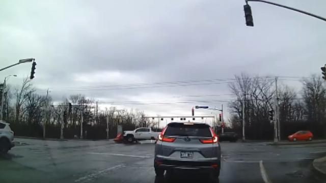 car stopped at red light