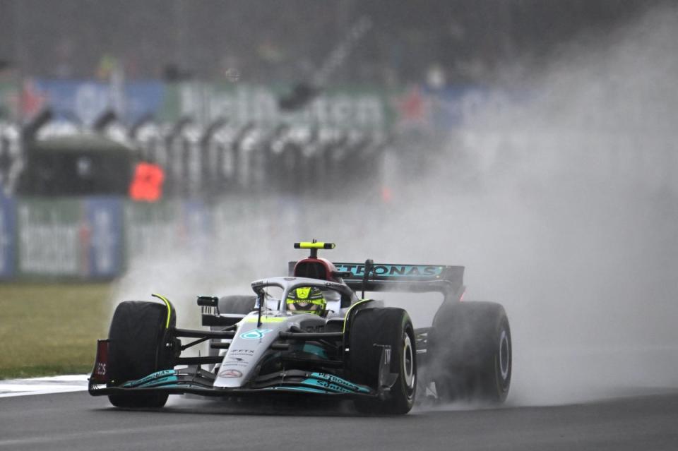 Ultimately, there was disappointment for eight-time Silverstone winner Hamilton and team-mate Russell (Getty Images)