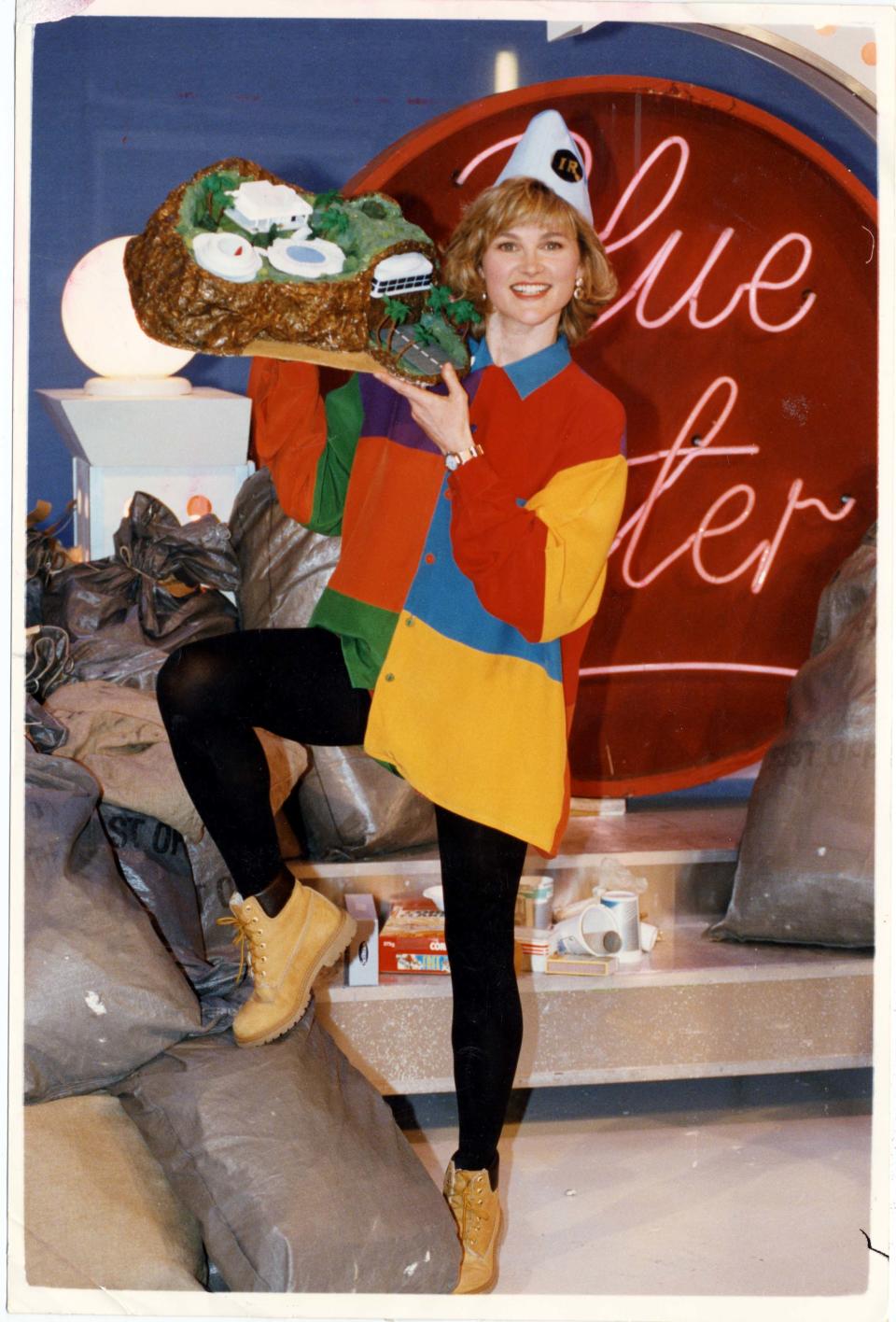 Anthea Turner a créé Tracy Island sur Blue Peter.  (Shutterstock)