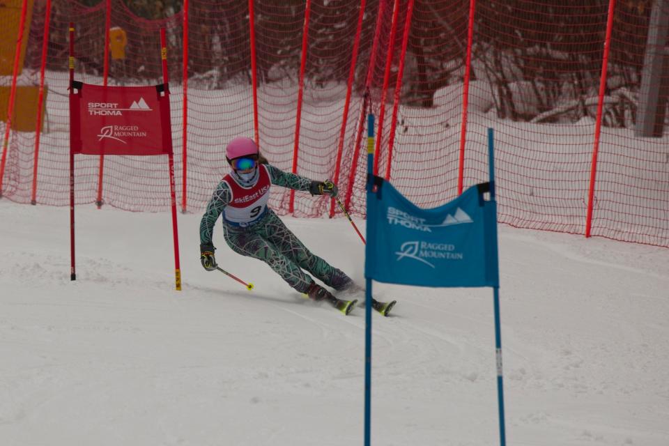 Avery Abrahamovich of Quincy/North Quincy was 16th overall in the girls giant slalom at the first SkiEast race of the season on Jan. 22, 2023.