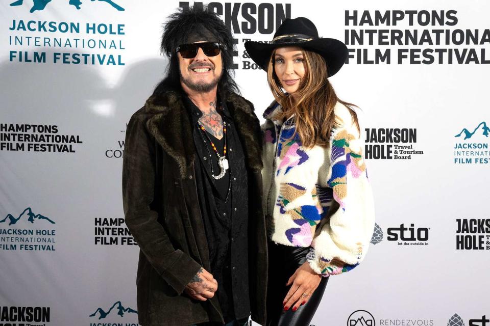 <p>Taylor Glenn</p> Nikki Sixx and Courtney Sixx at the inaugural Jackson Hole International Film Festival on Dec. 8, 2023