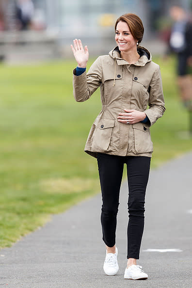 Kate Middleton wears sneakers