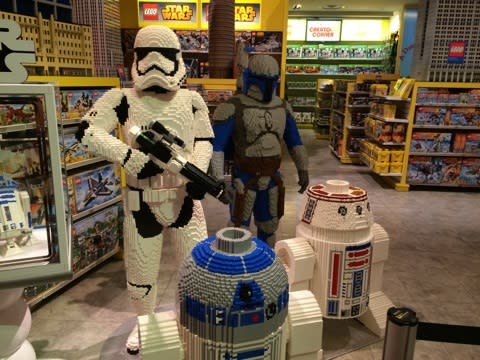 A new line of "Star Wars" toys was revealed at midnight (Sept. 4) at the Times Square Toys 'R' Us.