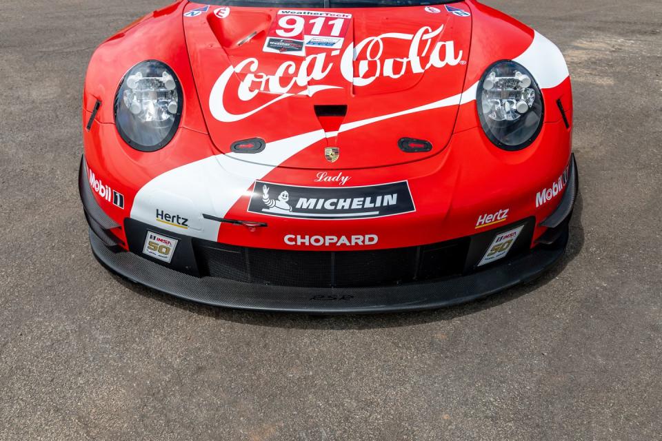 View Photos of Porsche's 911 RSR in Coke Livery