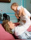 Princess Diana with Prince William in Kensington Palace in 1982. (Photo by Tim Graham/Getty Images)