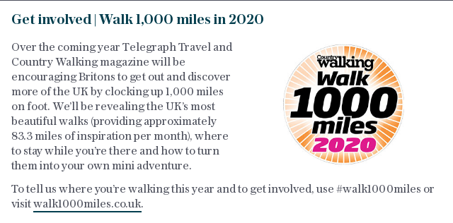 Get involved | Walk 1,000 miles in 2020