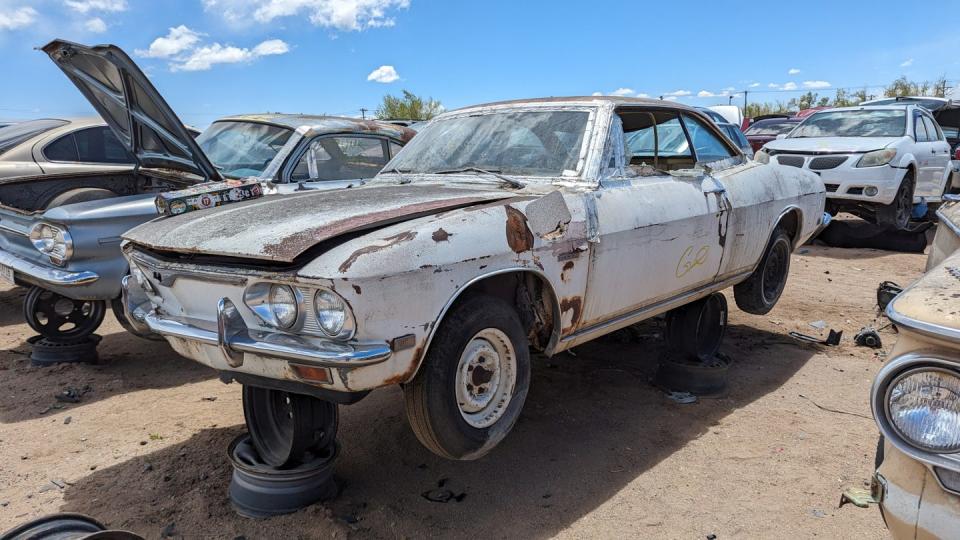 1968 chevrolet corvair in colorado wrecking yard