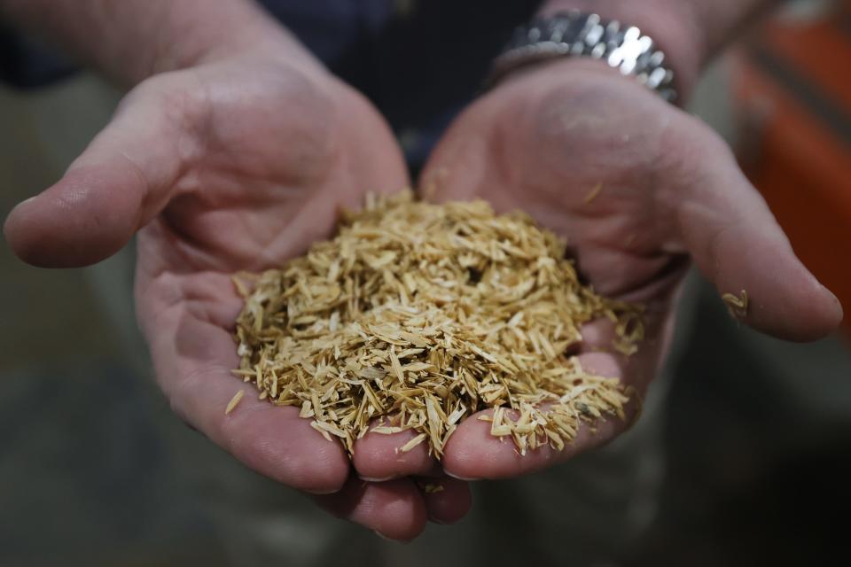 Rice hulls are dried and turned into activated carbon at Memphis-area startup Glanris, where the product can be used to filter water, turning a previously discarded bio-waste into valuable tool for water conservation. 