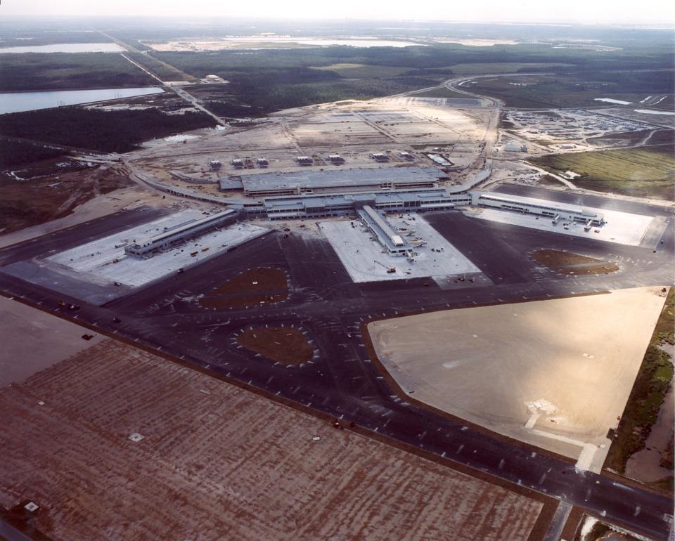 An aerial view of Southwest Florida International Airport (RSW) in Fort Myers.