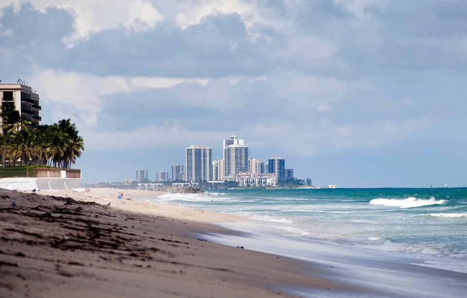 Midtown Beach has very little sargassum on Wednesday, but the town is moving ahead with plans for contracts to clean the beaches in the spring when the seaweed is likely to return.