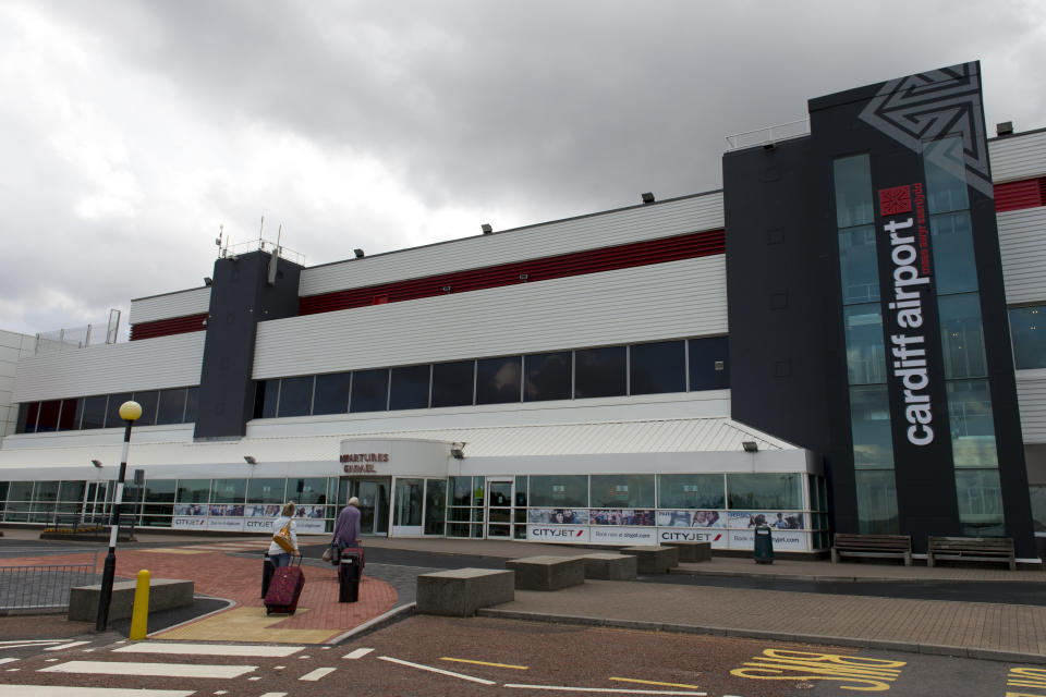 A general view of Cardiff Airport.