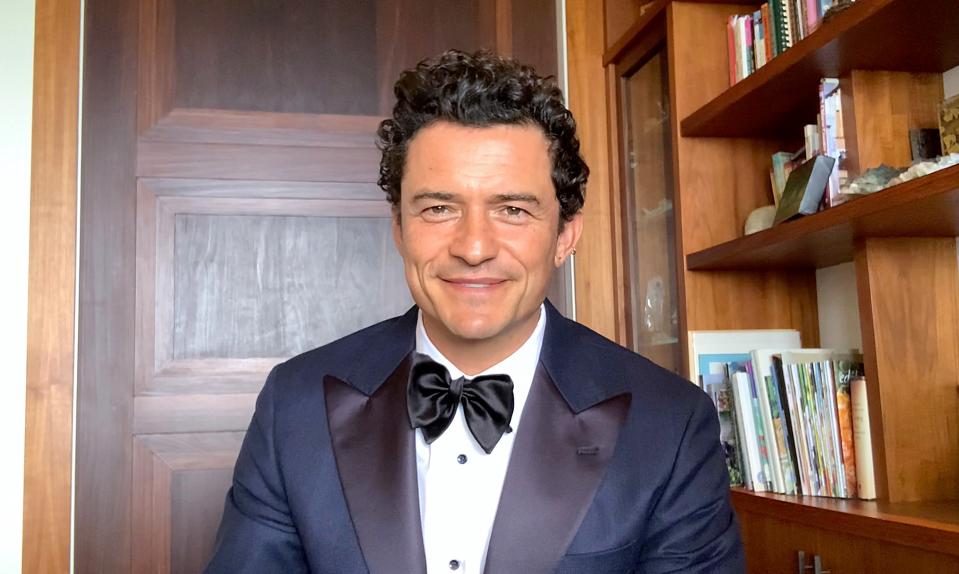 Orlando Bloom during the Critics Choice Awards, March 07, 2021.