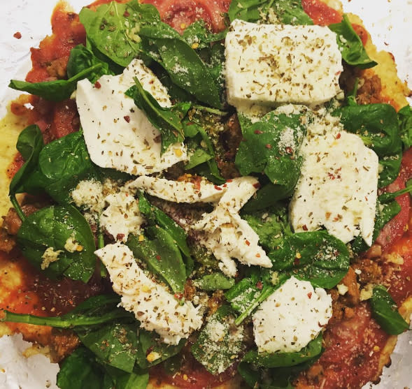 Cauliflower crust pizza