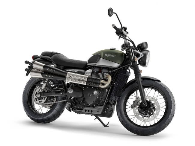 根據認證文件的內容可以知道，Scrambler Sandstorm的車重為228kg、符合EURO 5廢氣排放標準，推測Triumph將在Sandstorm身上加入含氣瓶的雙槍後避震、加高的前土除以及尺寸更大的前輪等，不僅維持經典外型，還能優化越野性能的各項配備。