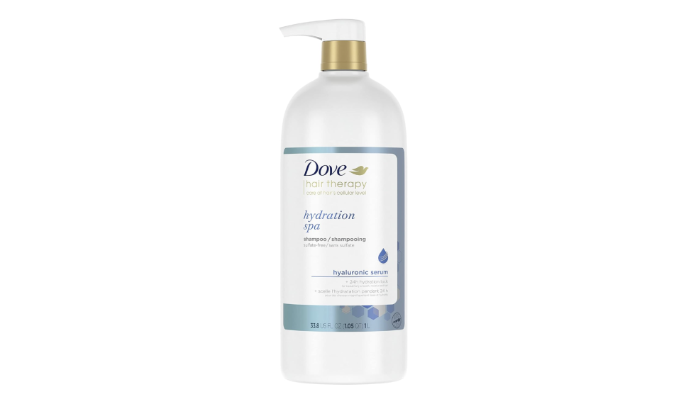 Champú Dove Hydration Spa para cabello seco con sérum hialurónico
