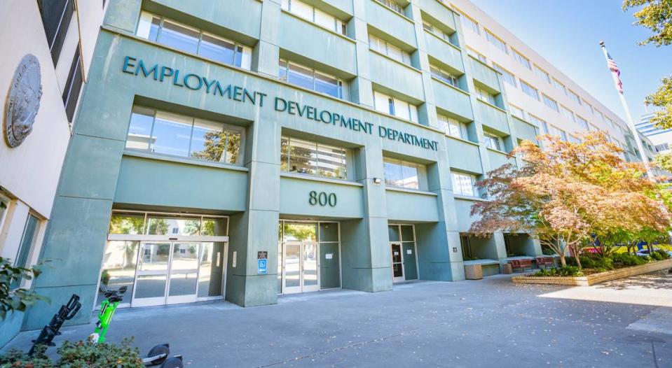 The Employment Development Department building along with the EDD Solar Building and the state Personnel Board Building will all be converted into affordable housing, Wednesday, Aug. 9, 2023.