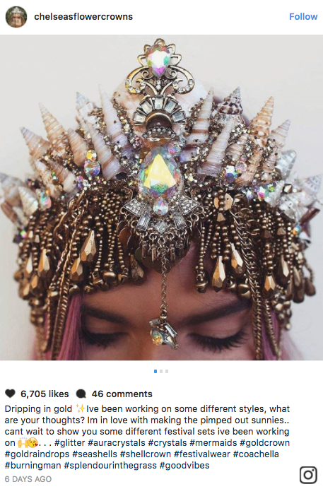 One Woman is Selling Beautiful Mermaid Crowns.