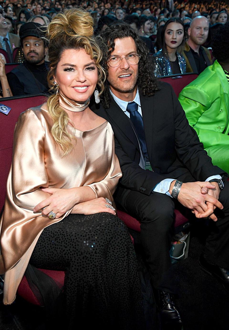 <strong>"I’m so grateful I found the faith and courage to love again — because the last thing you want to do when you’re crushed is love again."</strong> — Shania Twain, on the difficult <a href="https://people.com/country/shania-twain-grateful-marriage-husband-frederic-thiebaud/" rel="nofollow noopener" target="_blank" data-ylk="slk:process of opening up;elm:context_link;itc:0;sec:content-canvas" class="link ">process of opening up</a> to now-husband Frédéric Thiébaud after her ex-husband Mutt Lange allegedly had an affair with her friend (and Thiébaud’s ex-wife) Marie-Anne, to PEOPLE