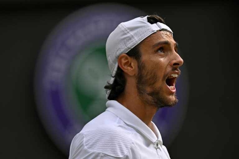 Magic day: Lorenzo Musetti celebrates winning against Taylor Fritz (ANDREJ ISAKOVIC)