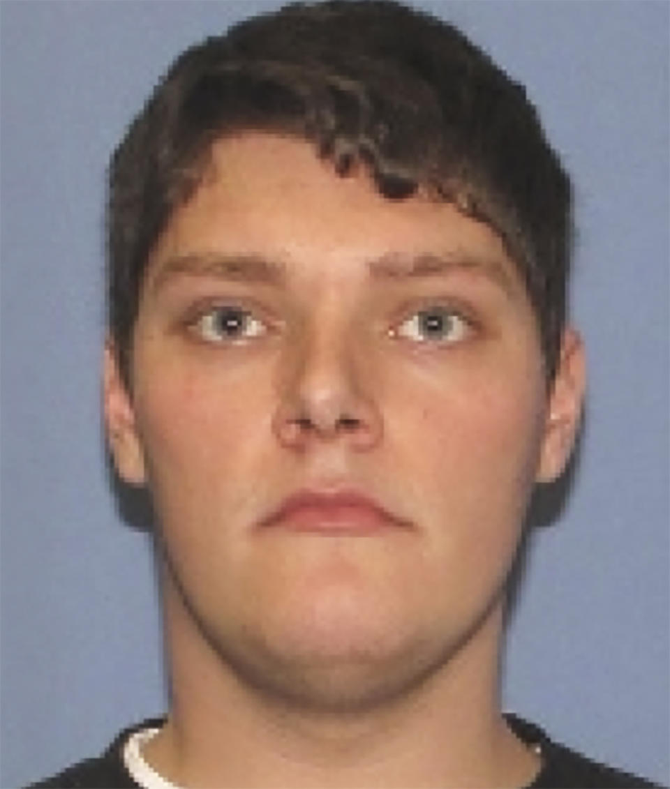 File-This undated file photo provided by the Dayton Police Department shows Connor Betts. The Justice Department says a friend of Betts is being charged with lying on federal firearms forms. Authorities say more information about the charges being unsealed will be announced Monday, Aug. 12, 2019. The charges come a little over a week after the mass shooting in Dayton, Ohio. The 24-year-old Betts opened fire in a popular entertainment district, killing his sister and eight others. (Dayton Police Department via AP, File)