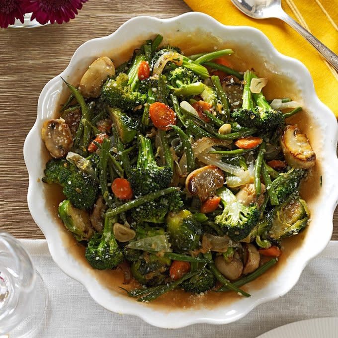 Roasted Green Vegetable Medley