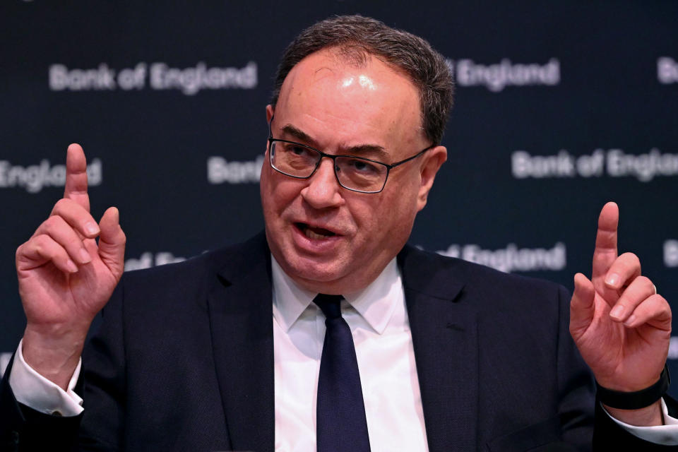 Interest rates: Governor of the Bank of England Andrew Bailey