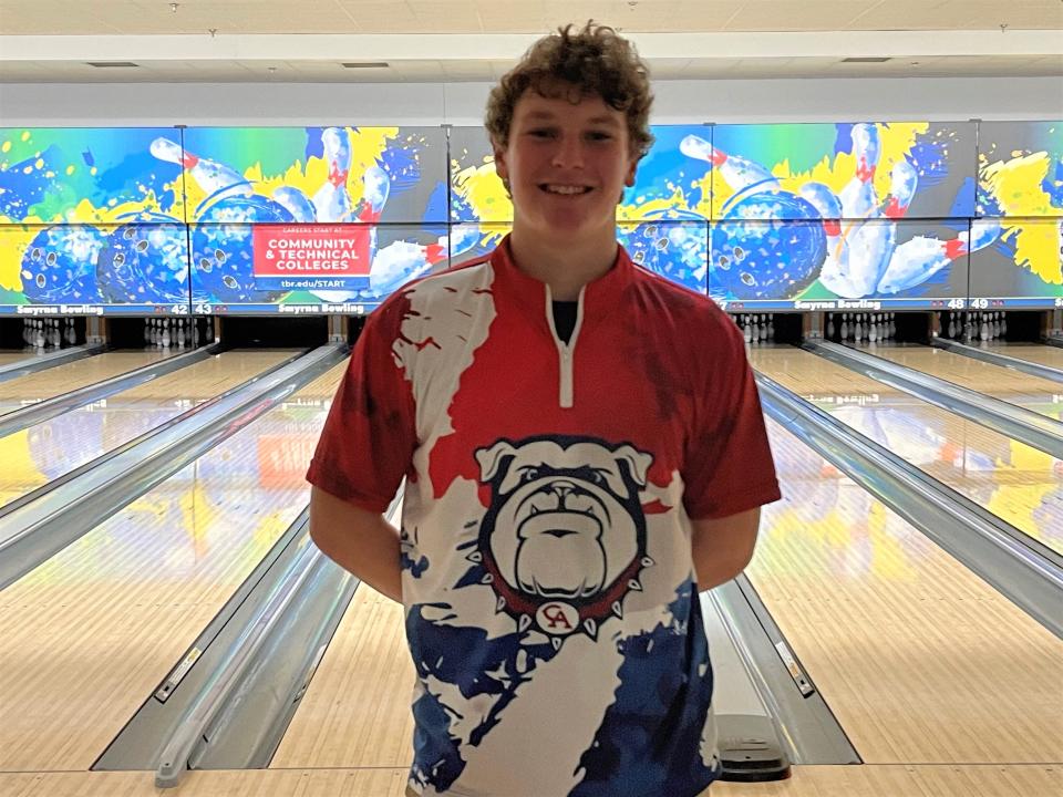Columbia Academy's Connor Butt captured the TSSAA Division II boys individual state bowling championship.