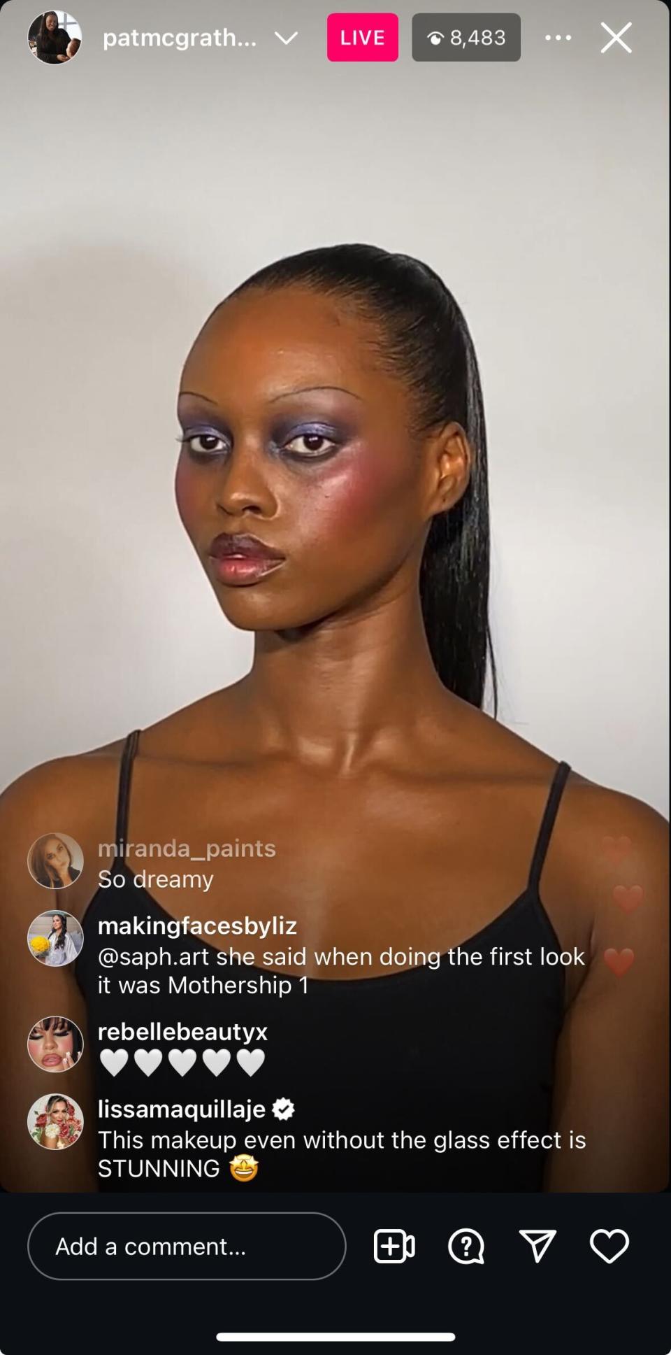 model for Pat McGrath