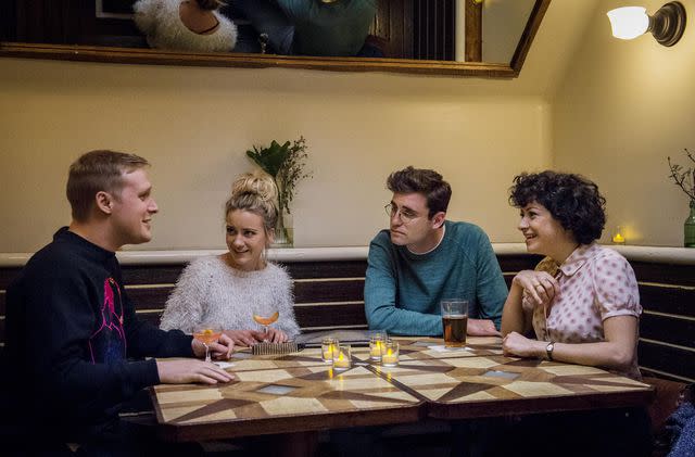 Macall B. Polay/HBO Max From left: John Early, Meredith Hagner, John Reynolds, and Alia Shawkat on 'Search Party'