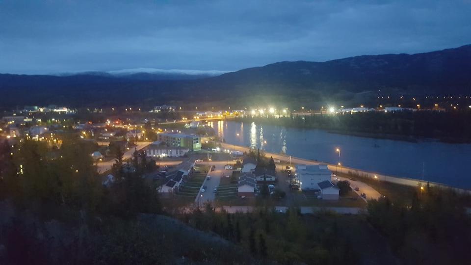 A view of downtown Whitehorse and the Yukon River, September 2021.