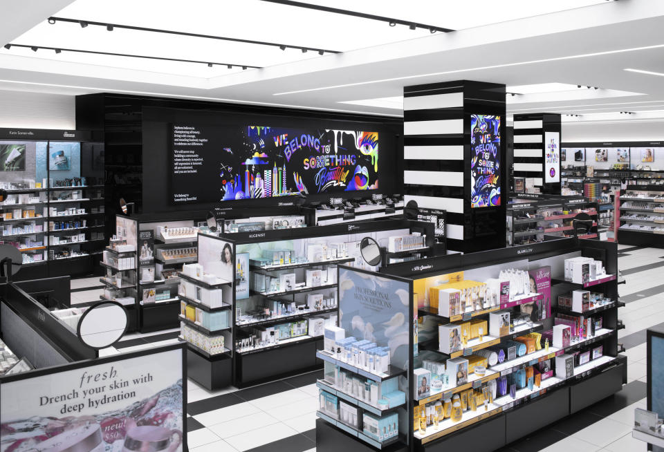 Sephora’s open-sell format is credited with democratizing prestige beauty.