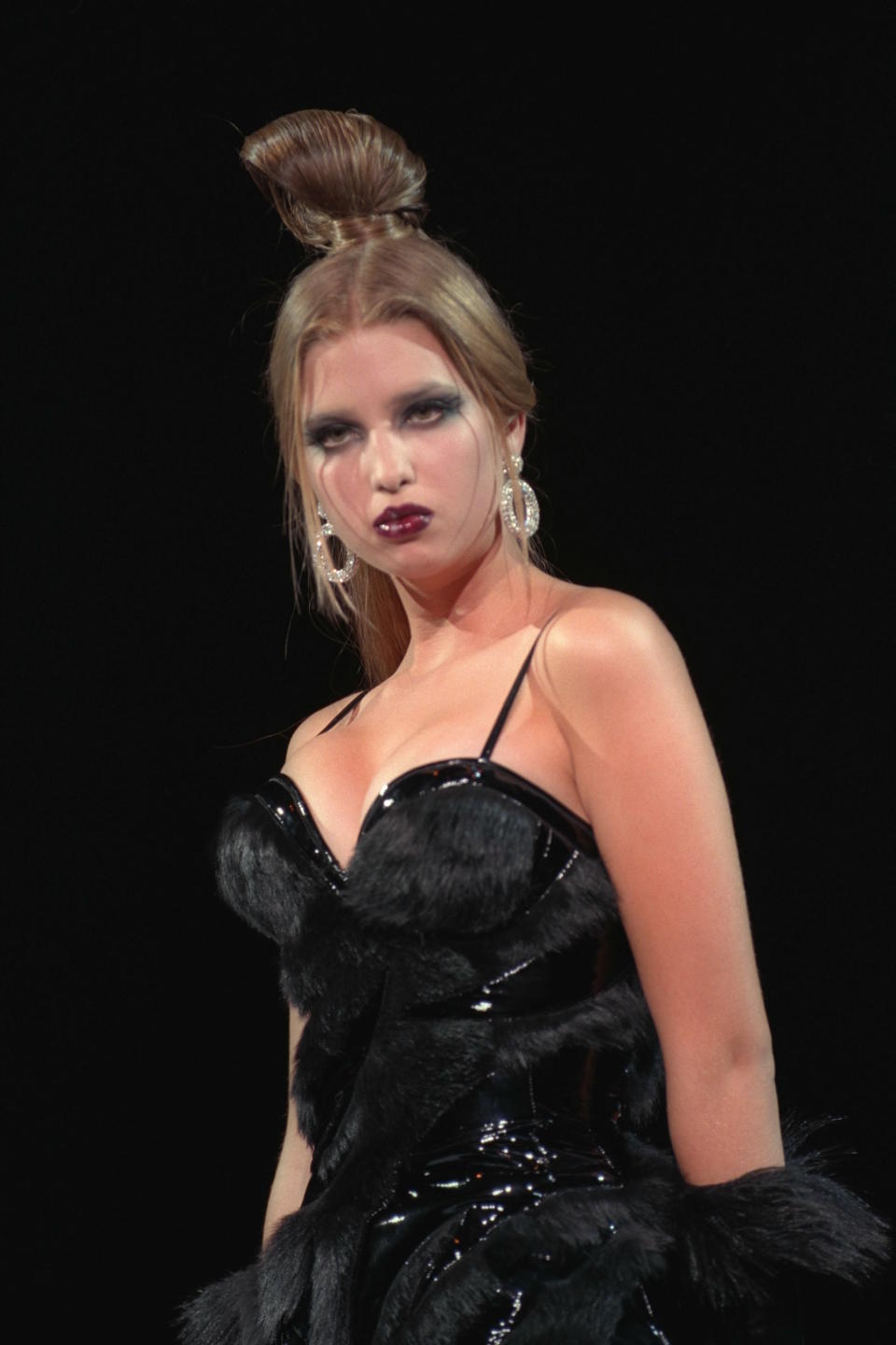 Ivanka Trump walking for Mugler in July 1997