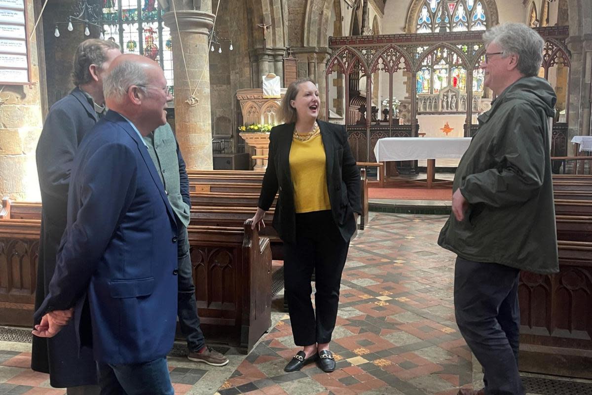 Victoria Prentis with members of the church's leadership team <i>(Image: Victoria Prentis)</i>