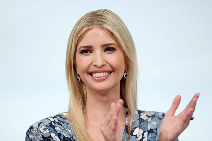 Ivanka Trump was spotted on a morning coffee run at a D.C. Starbucks on Wednesday. (Photo: Getty Images)