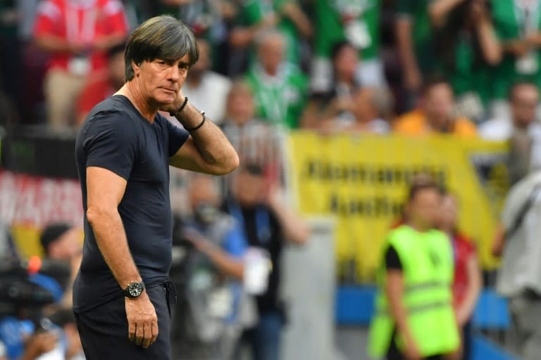 Germany's coach Joachim Loew is under intense pressure after the world champions lost their opening match against Mexico at Russia 2018