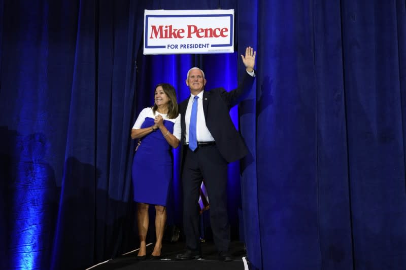 2023年6月7日，美國前副總統彭斯（Mike Pence）於愛荷華州正式宣布投入共和黨初選，參戰2024總統大選。（AP）