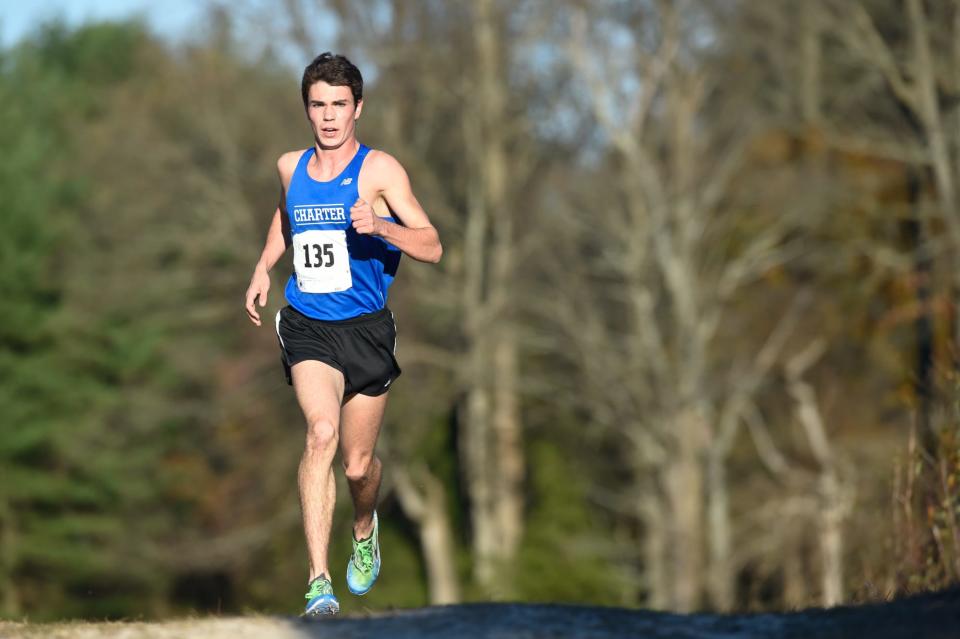 Charter's Kevin Murray won the boys Division I DIAA Cross Country State Championships in 2015 at Killens Pond State Park in Felton.