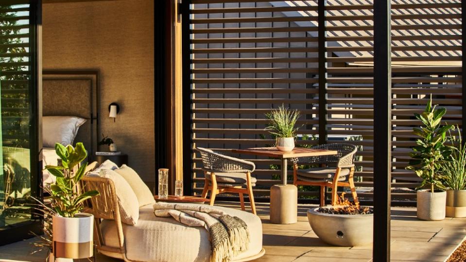 The spaces encourage indoor-outdoor living. - Credit: Auberge Resorts Collection